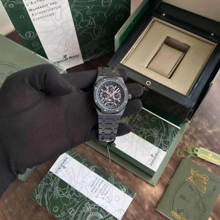 Audemars Piguet Perpetual Calendar Open Worked Full Black Automatic Me