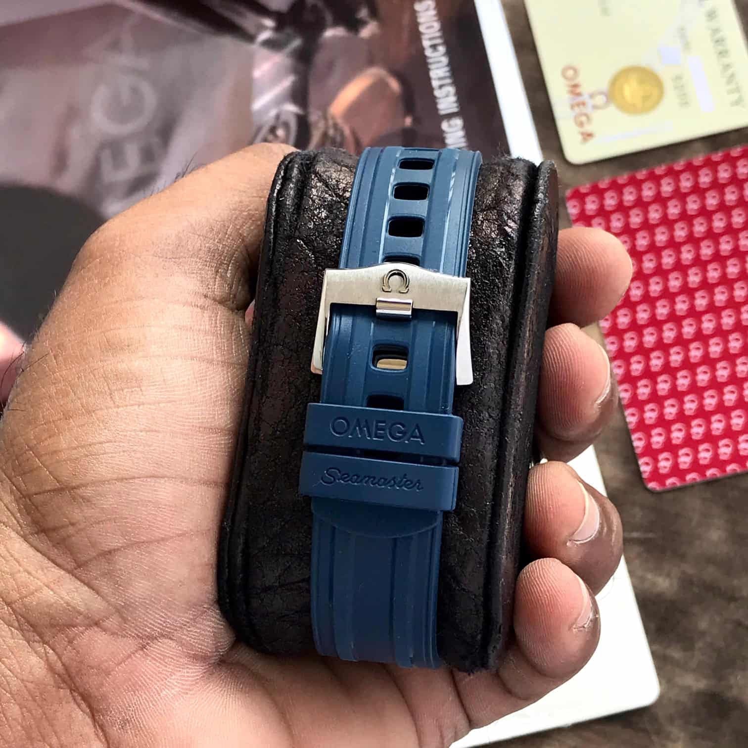 Omega Seamster Silver Blue Diver Japanese Automatic Mens Watch