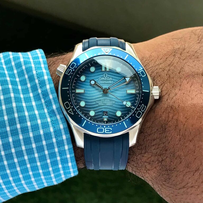 Omega Seamster Silver Blue Diver Japanese Automatic Mens Watch