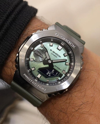 G-SHOCK GM 2100 GREEN METAL BODY