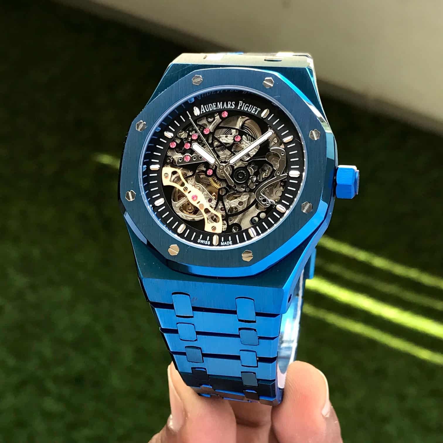 Audemars Piguet Royal Oak Double Balance Wheel Open worked Full Blue S