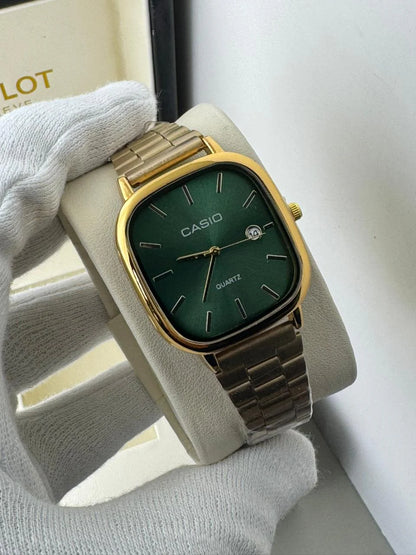 Casio Analog Gold - Green