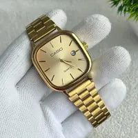 CASIO ANALOG GOLDEN WITH GOLDEN DIAL