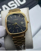 CASIO ANALOG GOLDEN WITH BLACK DIAL