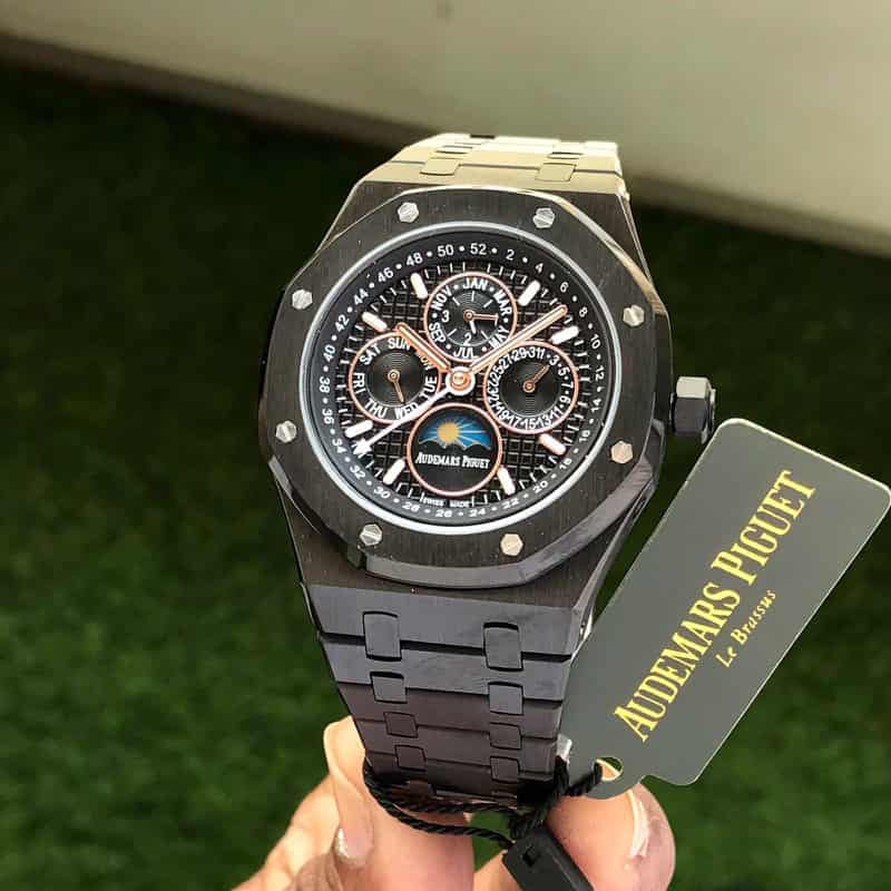 Audemars Piguet Perpetual Calendar Open Worked Full Black Automatic Me