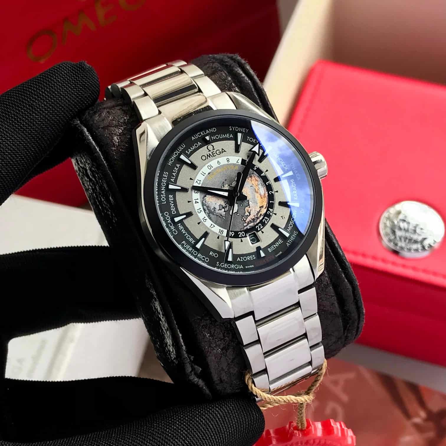 Omega Seamster Aquaterra Black Dial Stainless Steel Automatic Mens Wat