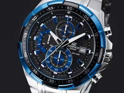 Casio Edifice EFR-539 | Silver Blue Sport Edition