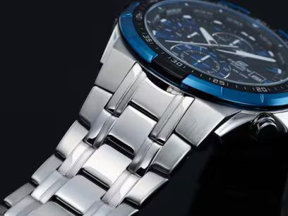 Casio Edifice EFR-539 | Silver Blue Sport Edition