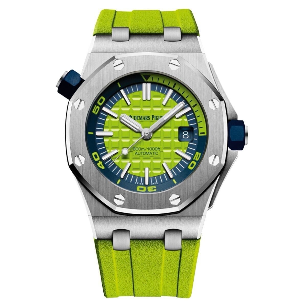 Audemars Piguet Royal Oak Offshore Diver Watch Green Dial 42mm Automat