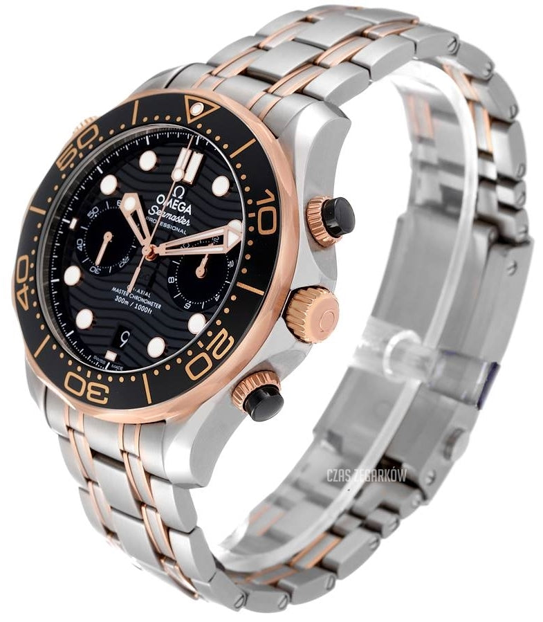 Omega 2 tone belt & Dial Black And Golden all Chrono Working