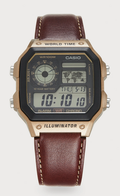 CASIO AE 1200 LEATHER